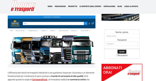 Menzione Speciale da "Uomini e Trasporti": Andate a Scoprire l'Articolo Ora! - Carrozzeria Truck