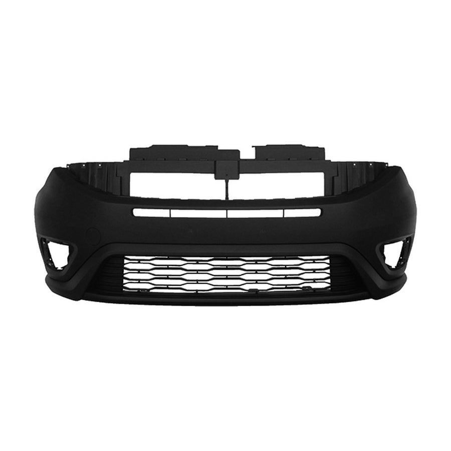 Paraurti Anteriore Nero Con Tappo Gancio Traino - Fiat - Doblo 2015 - OE  735615285 - 735615286