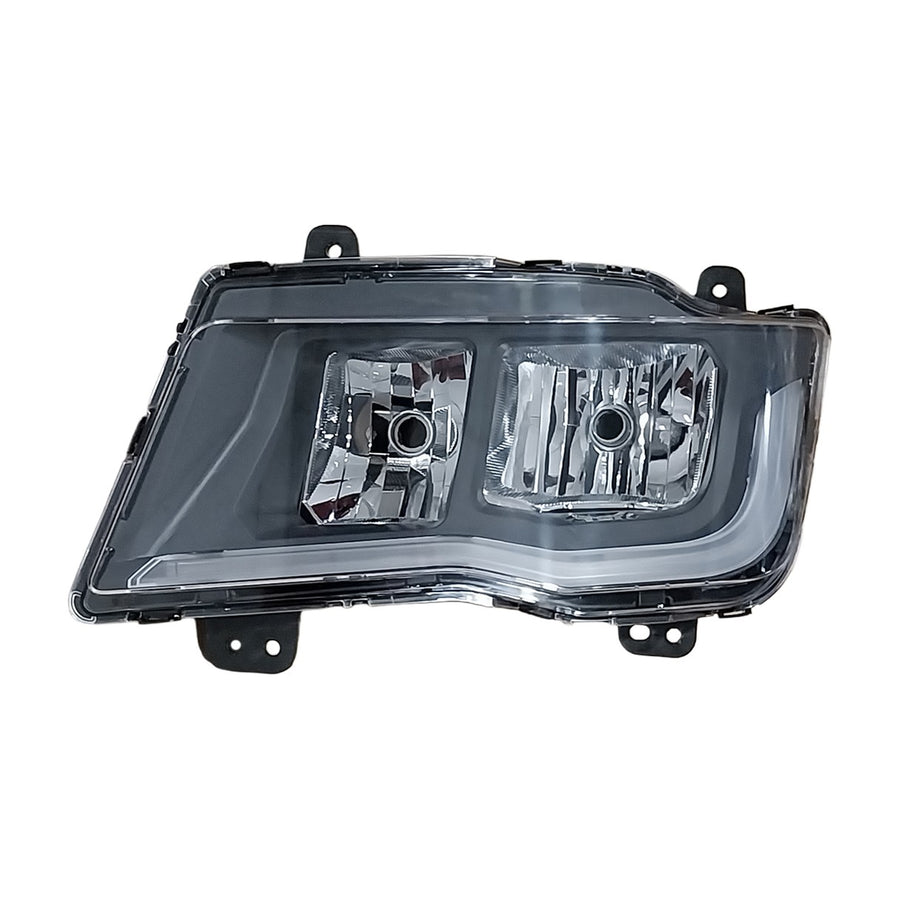 Proiettore Sinistro Elettrico Alogeno + Led 24V Con Portalampada, Senza Lampadina (H7 - H7 - Led) Connettore Rettangolare Posteriore Centrale 9 Pin Con Centralina - MAN - TGM Euro 6 - OE 81251016737