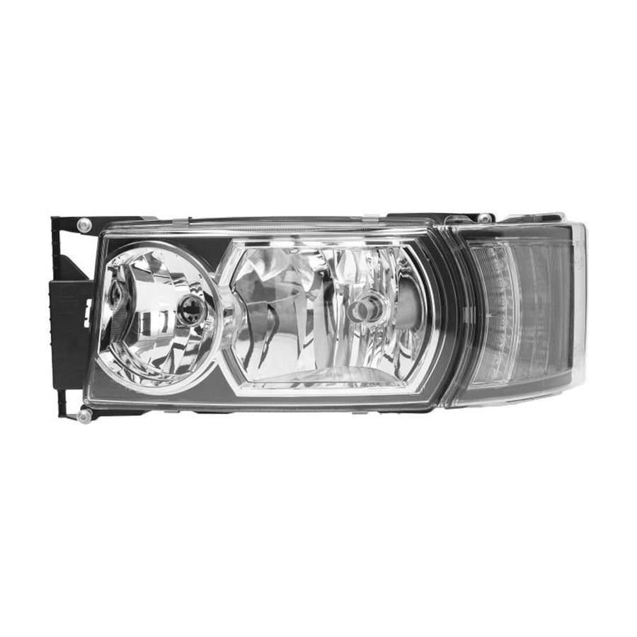 Faro Sinistro Manuale Alogeno Luce Diurna Base Nera Senza Lampadina (led-h1-h21w-h7) Omologato - Scania - Serie R2010 - OE 2416138