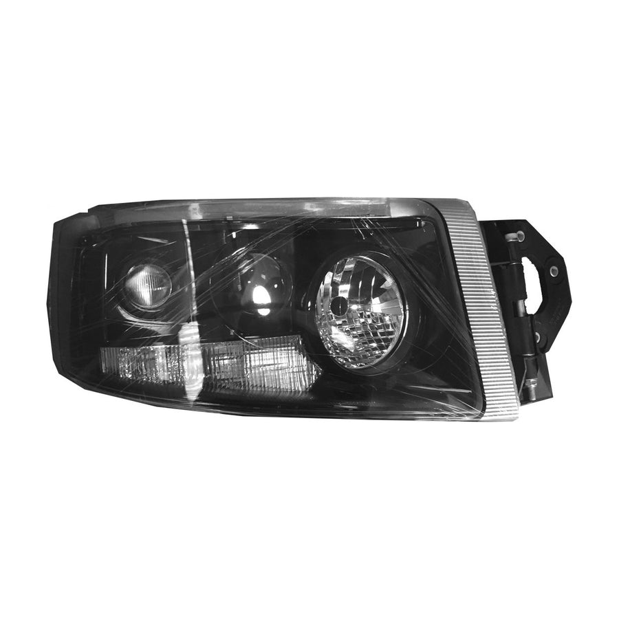 Faro Destro Manuale Nero (h3-h7-h15-py21w-w5w-tipo He) Omologato - Renault - Nuovo Premium - OE 7421554755