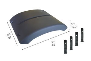 CALOTTA PARAFANGO DX - SX C/ TIRANTI PER MAN TGA | XLX/XXL oe 81664106607 - Carrozzeria Truck