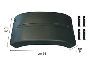 CALOTTA PARAFANGO DX - SX C/ TIRANTI PER MAN TGA | XLX/XXL oe 81664106612 - Carrozzeria Truck