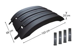 CALOTTA PARAFANGO DX - SX C/ TIRANTI PER VOLVO FM4B 2021 oe 21094388 - Carrozzeria Truck