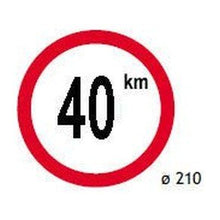 DISCO LIMITATORE DI VELOCITA 40 KM/H 4000.99091 - Carrozzeria Truck