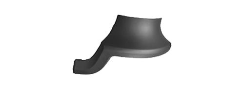 Elemento Superiore Sinistro Grigio - Mercedes - Actros MP5 - OE 96088598087G99 - A96088598087G99 - Carrozzeria Truck