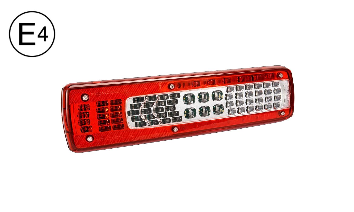 Fanale Post Sinistro Con Connettore Laterale E Luce Targa - Volvo - FM4 - OE 7425982261 - 82849894 - 84195505 - 84441766 - Carrozzeria Truck