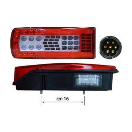 FANALE POSTERIORE lato SX 009701 - Carrozzeria Truck
