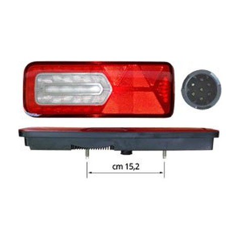 FANALE POSTERIORE lato SX 1500.00005 - Carrozzeria Truck