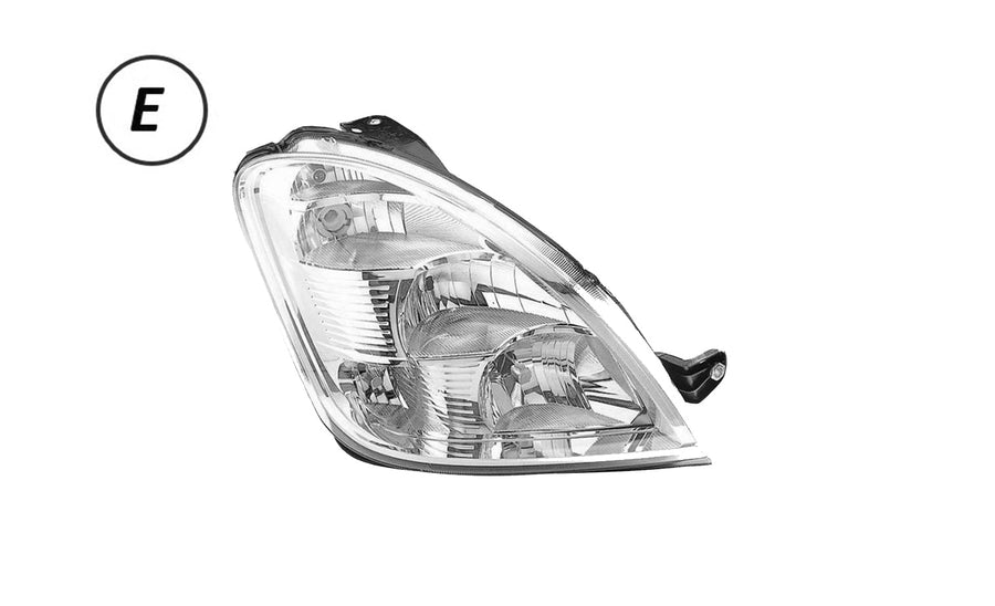 Faro Destro Elettrico Con Motore (h1 - h7 - h7 - py21w - w5w) Omologato - Iveco - Daily City 2006 - OE 69500010 - Carrozzeria Truck