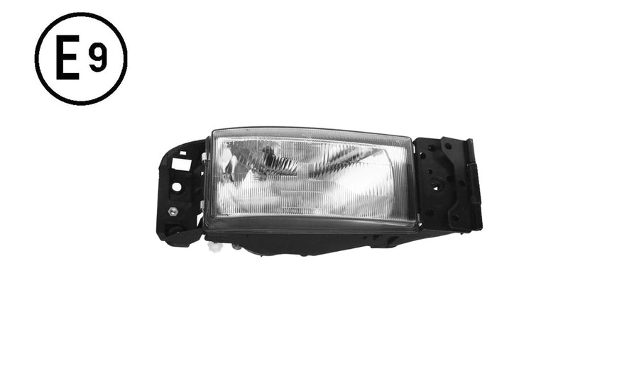 Faro Destro Manuale (24v - h4 - t4w - lhd) Omologato - Iveco - Eurocargo 60 - OE 500340503 - 712930631129 - 98432536 - Carrozzeria Truck