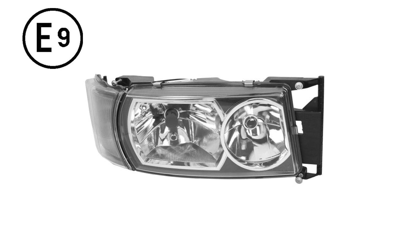 Faro Destro Manuale Luce Led Base Nera Senza Lampadina (d1r - h7) Omologato - Scania - Serie R2010 - OE 1934451 - Carrozzeria Truck