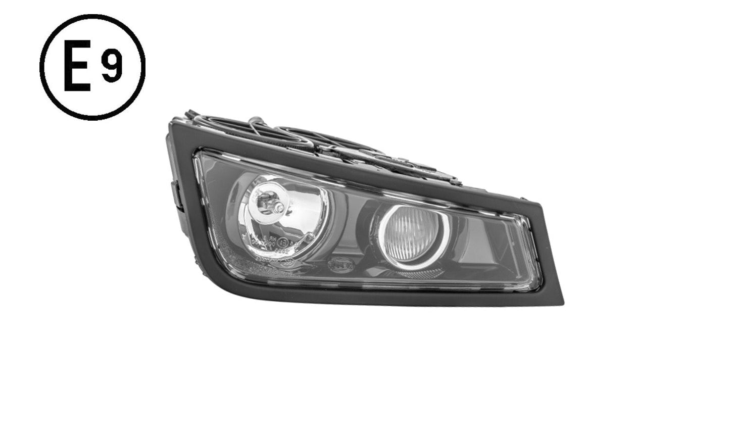 Faro Fendinebbia Destro Base Nera Con Luce Profondita Senza Lampadina (h3 - h3) Omologato - Volvo - FH3 - OE 21297906 - Carrozzeria Truck