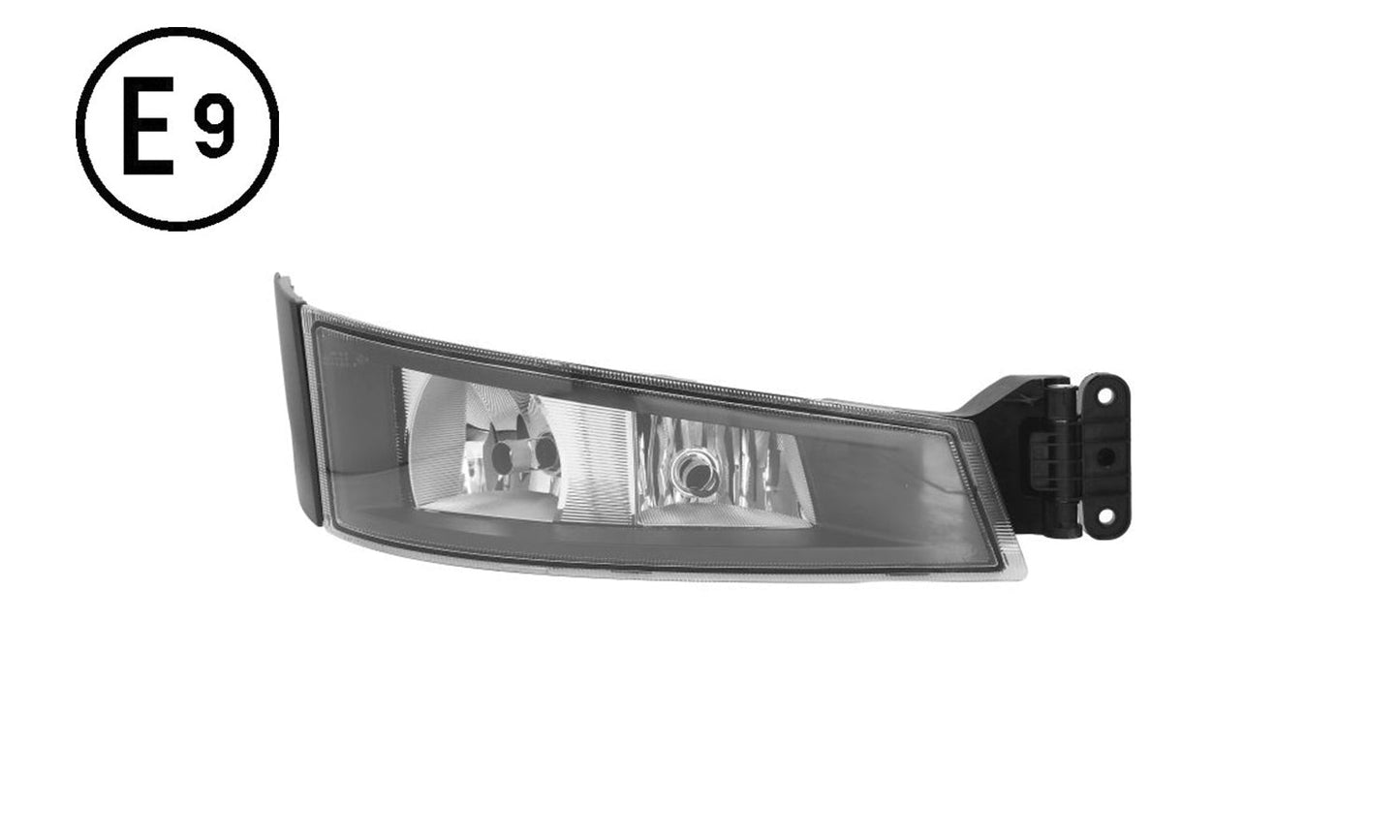 Faro Fendinebbia Destro Base Nera Cornice Nera Con Luce Supplementare Senza Lampadina (h7 - h1) Omologato - Volvo - FH4 - OE 21221159 - 22332603 - Carrozzeria Truck