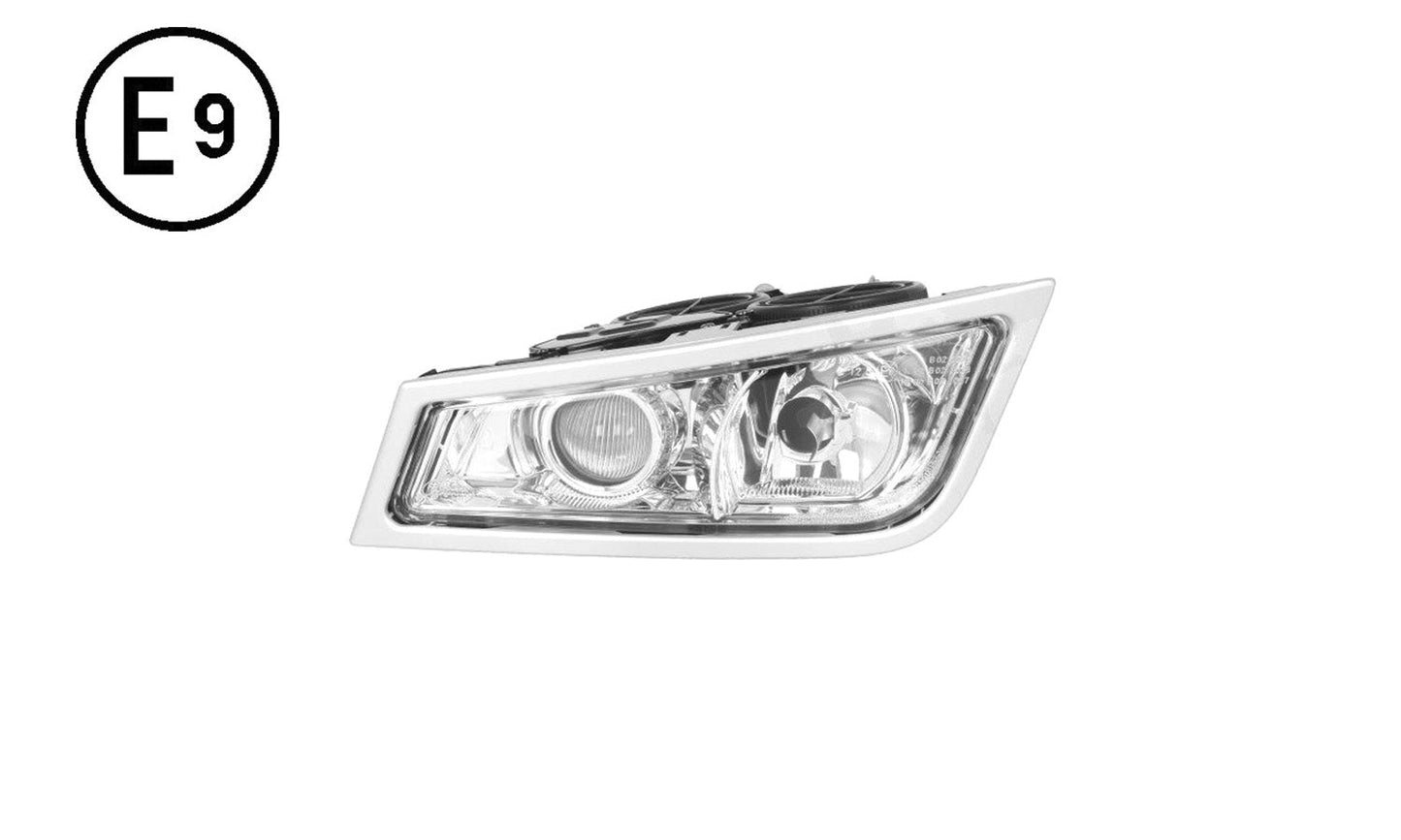 Faro Fendinebbia Sinistro Base Cromata Con Luce Supplementare Senza Lampadina (h3 - h7) Omologato - Volvo - FH3 - OE 21297914 - 21035694 - Carrozzeria Truck