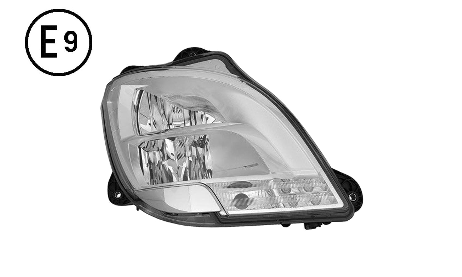 Faro Manuale Destro (led - h1) Omologato - Daf - XF 106 - OE 1857527 - Carrozzeria Truck