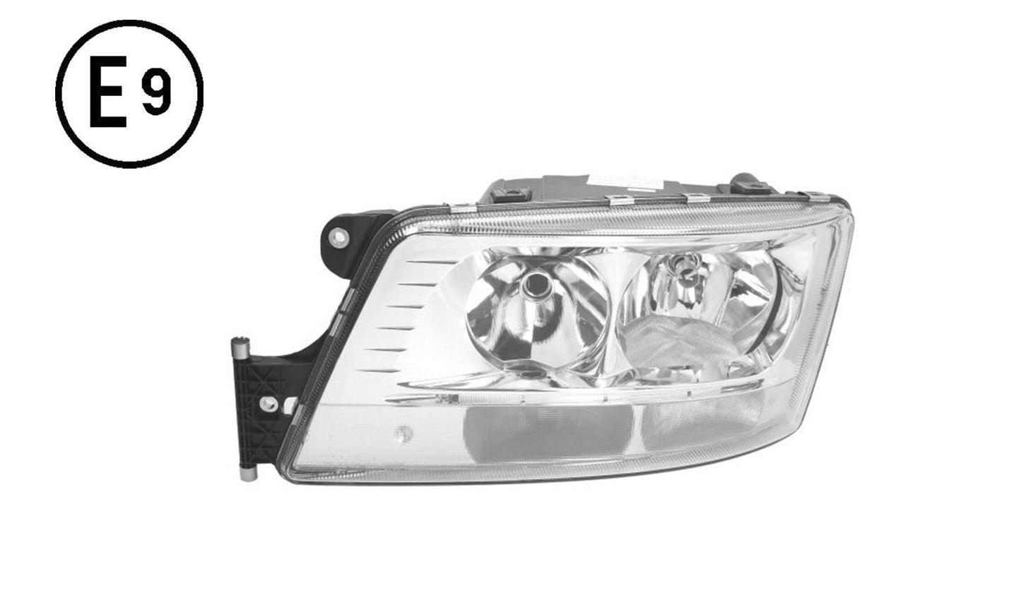 Faro Sinistro Elettrico Con Motore Con Led Parking Con Luce Diurna Senza Lampadina (h7 - h7 - py21w - h21w - led) Omologato - Man - TGX - OE 81251016503 - 81251016663 - Carrozzeria Truck