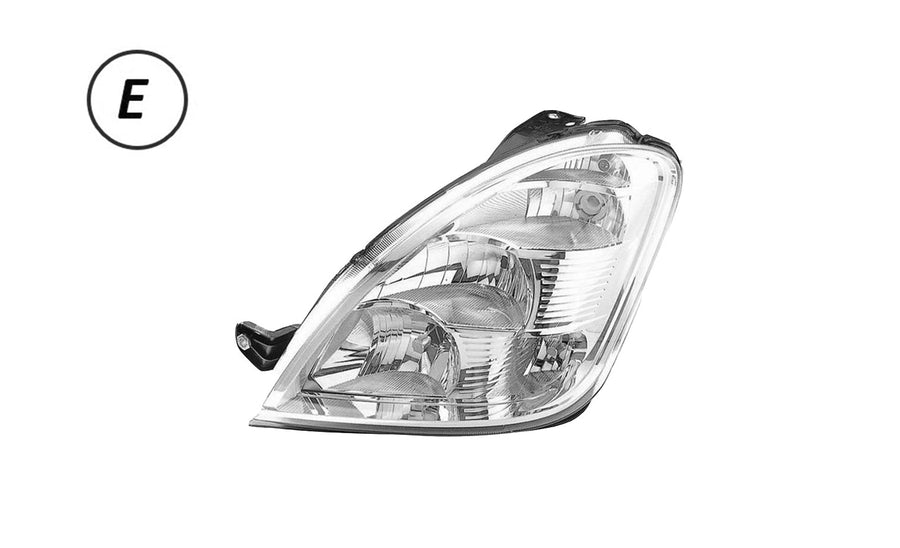 Faro Sinistro Elettrico Con Motore (h1 - h7 - h7 - py21w - w5w) Omologato - Iveco - Daily City 2006 - OE 69500013 - Carrozzeria Truck