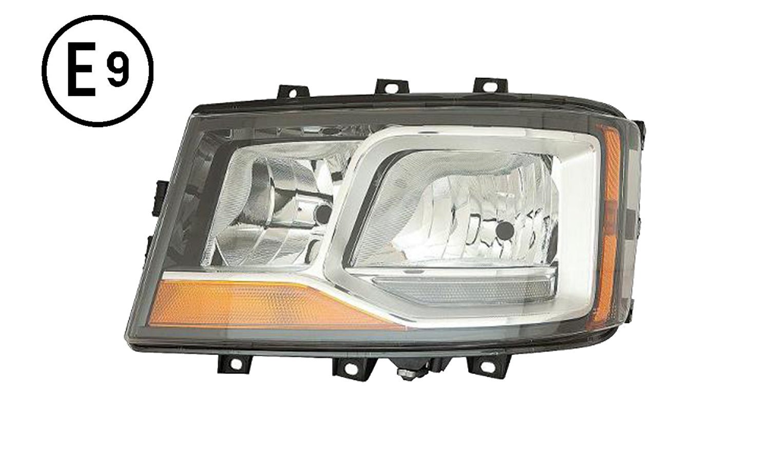 Faro Sinistro Elettrico Con Motore (h7 - h7 - h21w - led) Omologato - Scania - Serie R - S 2017 - OE 2655842 - 2674384 - Carrozzeria Truck