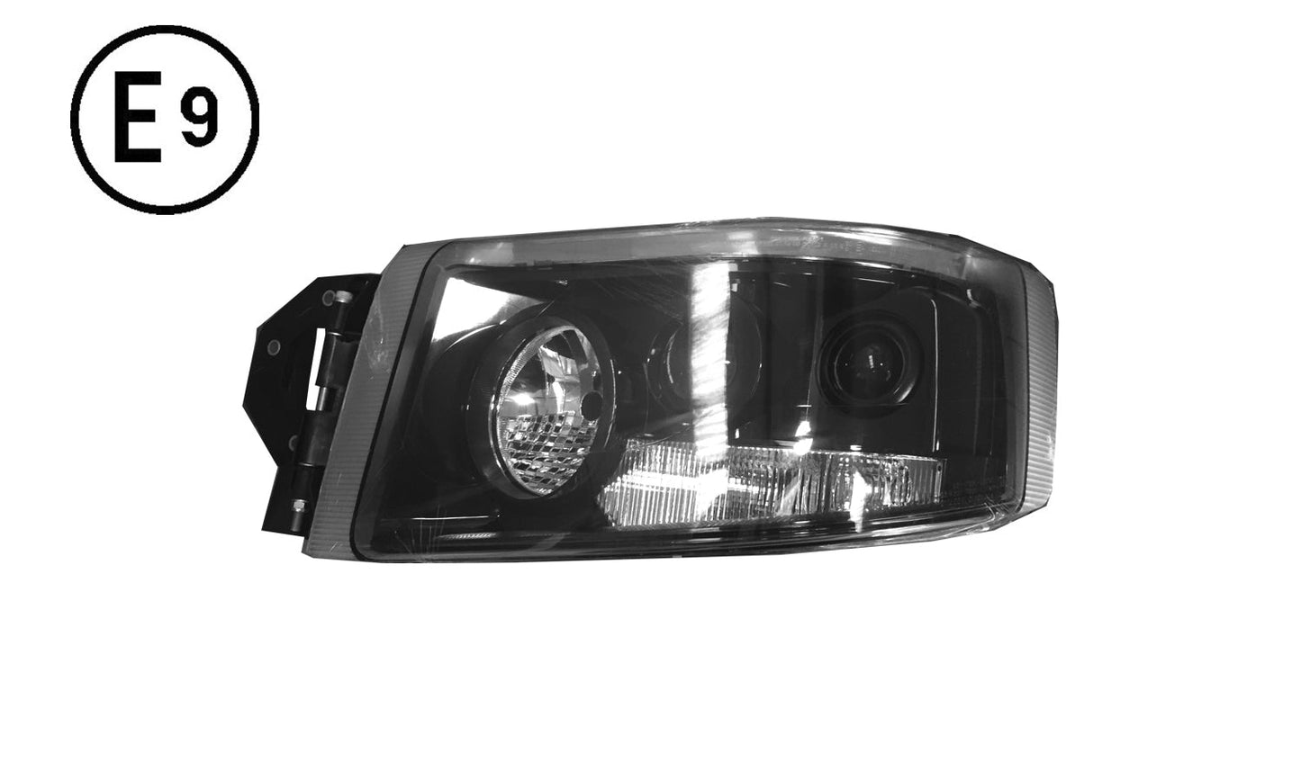 Faro Sinistro Elettrico Nero (h7 - h15 - py21w - w5w - tipo He) Omologato - Renault - Nuovo Premium - OE 7421554749 - Carrozzeria Truck