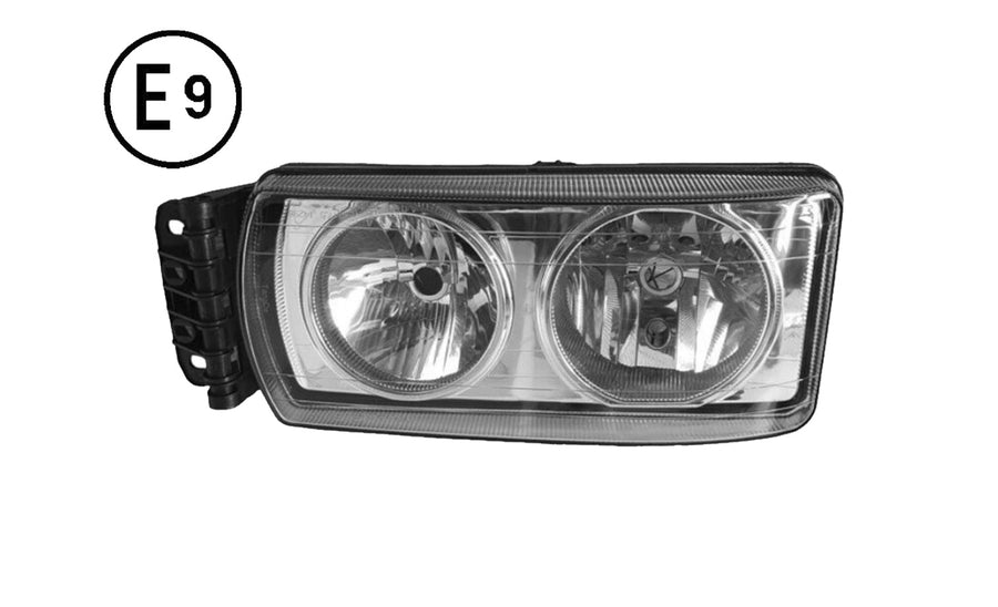 Faro Sinistro Elettrico Senza Motore Senza Lampadina (h7 - h7 - w5w) Omologato - Iveco - Eurocargo Tector 140E18 - 180E30 - OE 504238213 - Carrozzeria Truck