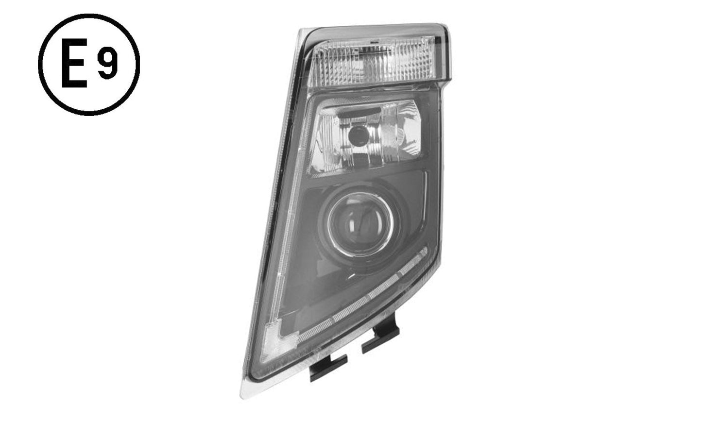 Faro Sinistro Manuale Hid Base Nera Senza Lampadina (h7 - d2s - py21w - led) Omologato - Volvo - FH3 - OE 21035680 - 21323129 - Carrozzeria Truck