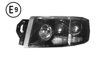 Faro Sinistro Manuale Nero (h3 - h7 - h15 - py21w - w5w - tipo He) Omologato - Renault - Nuovo Premium - OE 7421554753 - Carrozzeria Truck