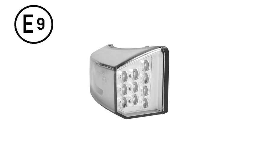 Indicatore Di Direzione Destro Led Base Cromata Senza Lampadina (led) Omologato - Volvo - FM4 - OE 82151205 - Carrozzeria Truck