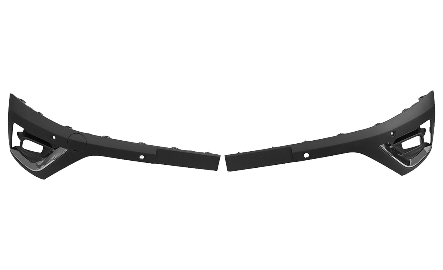 Kit Modanature Anteriore Destra - sinistra Con Fendinebbia E Parkassist (4 Portasensori) Con Cornice Cromata - Renault - Trafic 2021 - OE 261525557R - Carrozzeria Truck