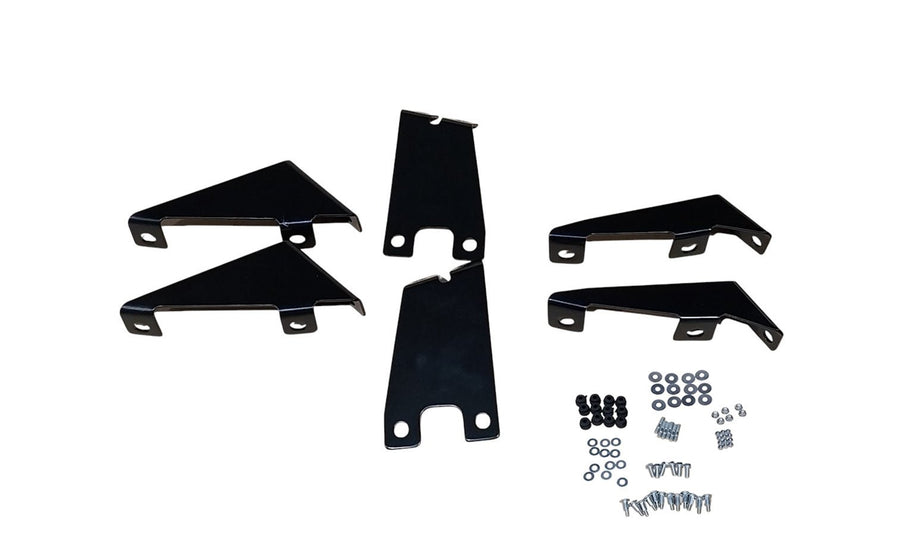 Kit Staffe Visiera Con Kit Bulloneria - Daf - XF 95 1a - 2a Serie - OE 1311765 - 1311766 - 1660474 - 1643052 - Carrozzeria Truck
