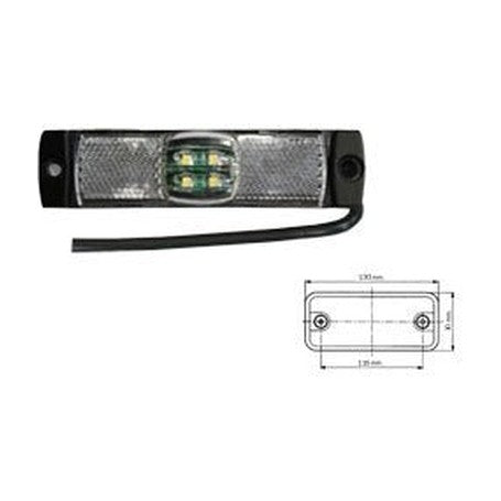 FANALINO LATERALE 4 LED BIANCO DX-SX universale