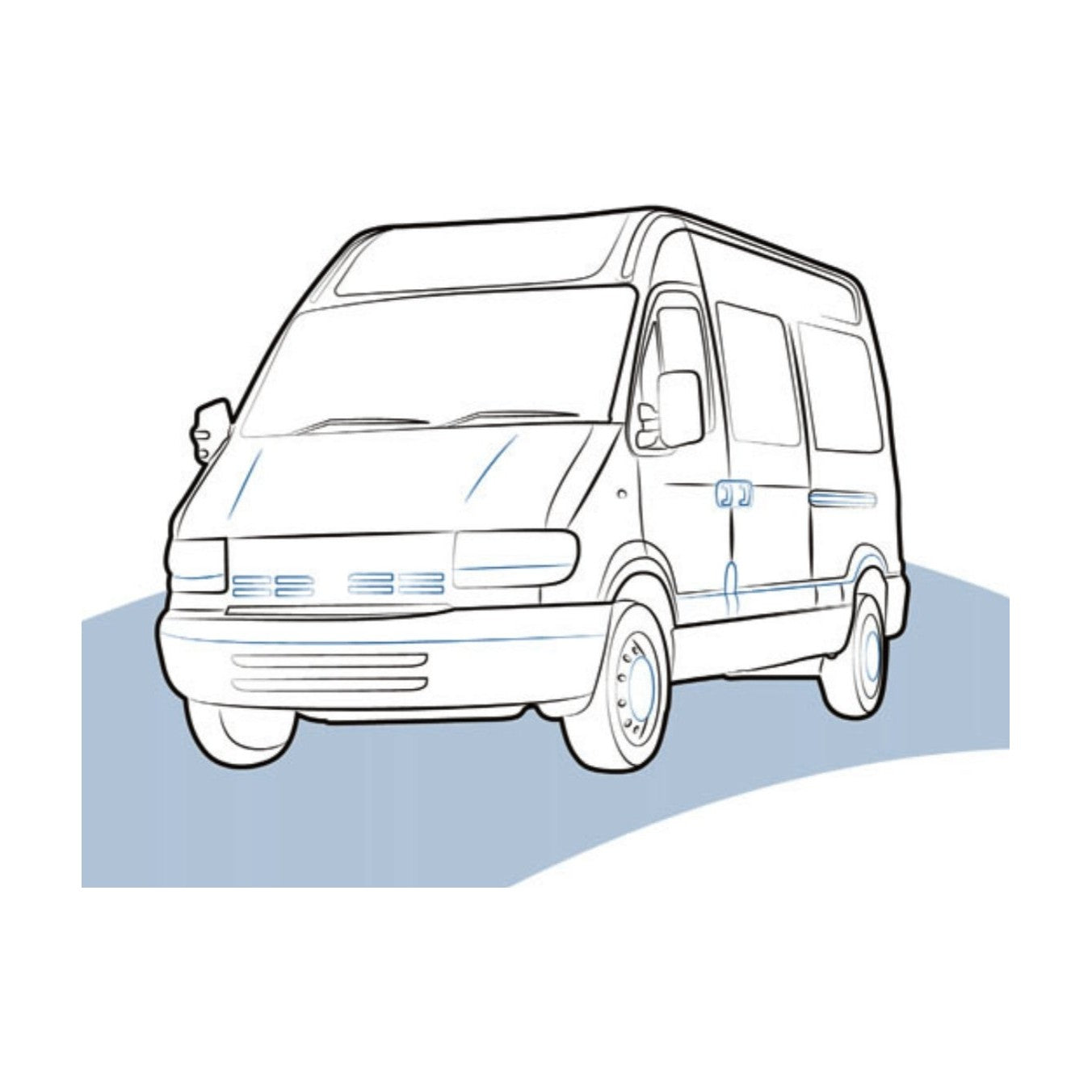 SUPPORTO PANNELLO FRONTALE SX RENAULT MASTER 1997 - 7751688433