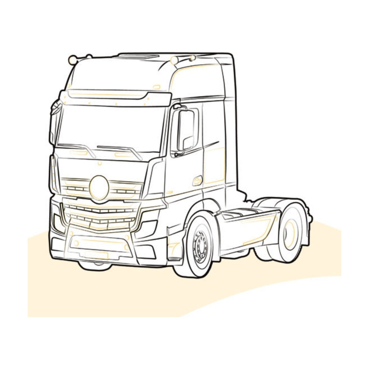 CORNICE FARO INFERIORE DX MERCEDES ACTROS | MP4 - 9608803705-9135
