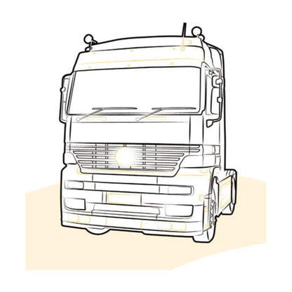 PROIETTORE SX MERCEDES ACTROS | MP1 - 0301081119