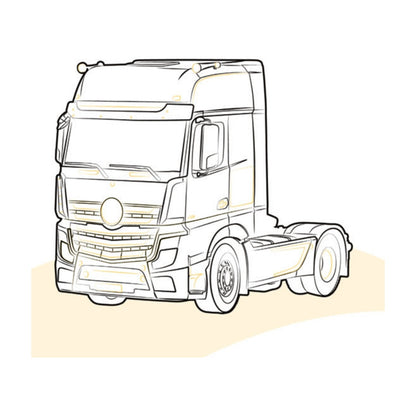 PEDANA DX MERCEDES ACTROS | MP4 - 9606662503-9135
