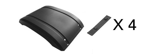 Parafango Superiore Con Kit Tiranti 200.13501 - Mercedes - Actros MP4 Cabina Stretta - OE 9605200007 - 9605200607 - Carrozzeria Truck