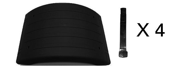 Parafango Superiore Nero Con Kit Tiranti 200.12502 - Iveco - Stralis 2013 Euro 6 - OE 41298975 - Carrozzeria Truck