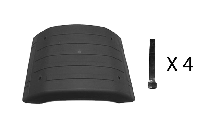 Parafango Superiore Ribassato Nero Con Kit Tiranti 200.12502 - Iveco - Stralis 2013 Euro 6 - OE 41298976 - Carrozzeria Truck