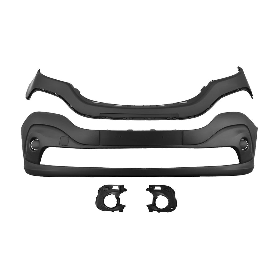 Paraurti Anteriore Con Modanatura Primerizzata Con Kit Calotte Fendinebbia Con Tappo Gancio Traino - Renault - Trafic Cargo 2014 - OE 620226969R - 6202200Q0B - Carrozzeria Truck