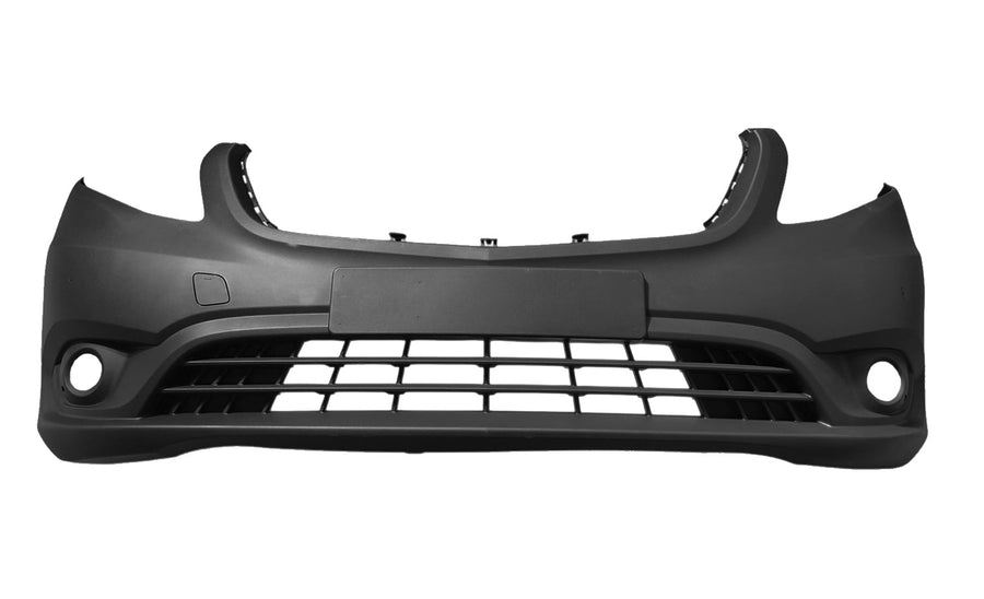 Paraurti Anteriore Grigio Fotoinciso Con Fendinebbia Versione Frenata Automatica Senza Griglia Con Tappo Gancio Traino - Mercedes - Vito 2015 - OE A44788584009B51 - Carrozzeria Truck