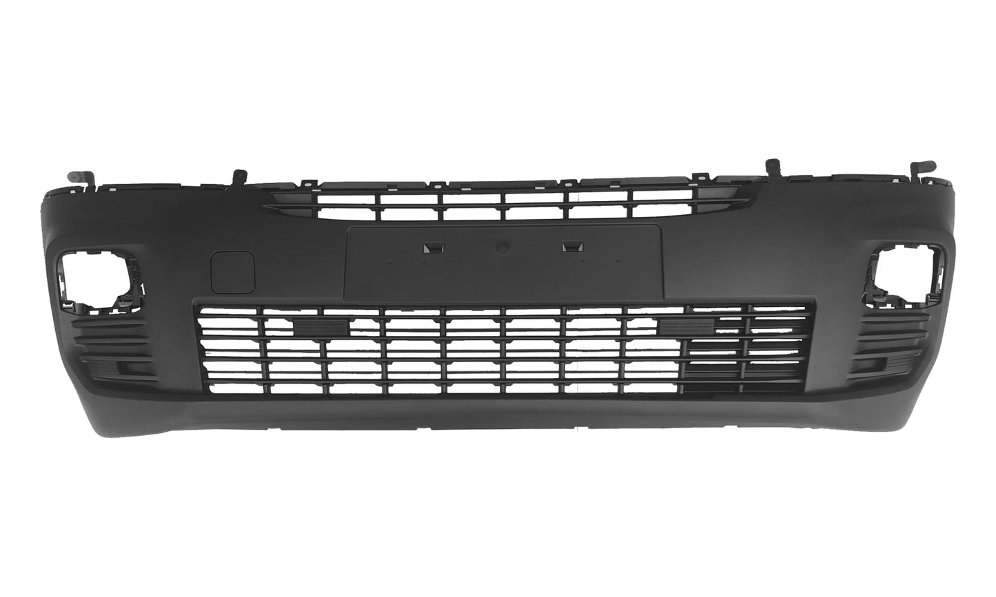Paraurti Anteriore Nero Con 6 Tracce Sensori Con Tappo Gancio Traino - Fiat - Doblo 2022 - OE 9816765680 - Carrozzeria Truck