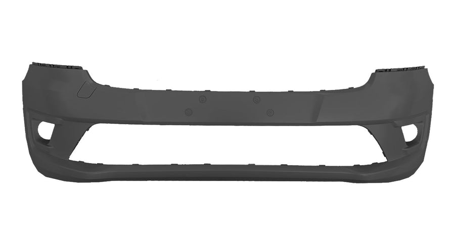 Paraurti Anteriore Nero Con Fendinebbia Con 6 Tracce Sensori Con Tappo Gancio Traino - Ford - Transit Connect 2018 - OE 2330578 - Carrozzeria Truck