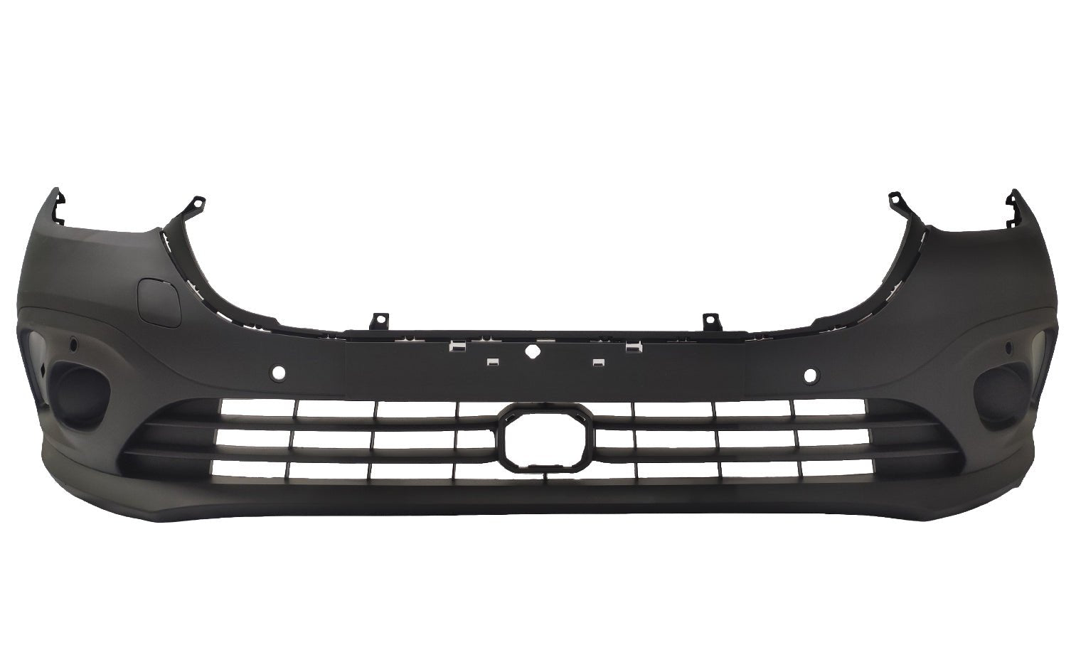 Paraurti Anteriore Nero Con Park Assist (6 Portasensori) Con Tappo Gancio Traino - Mercedes - Citan Van 2021 - OE A4208851801 - Carrozzeria Truck