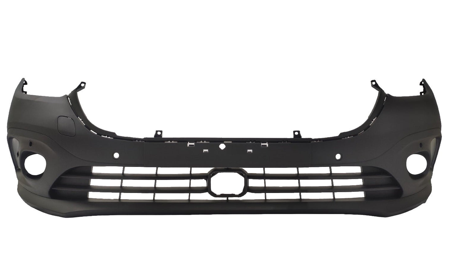 Paraurti Anteriore Nero Con Tappo Gancio Traino Con Fendinebbia Con Parkassist (6 Portasensori) - Mercedes - Citan Van 2021 - OE A4208851901 - Carrozzeria Truck