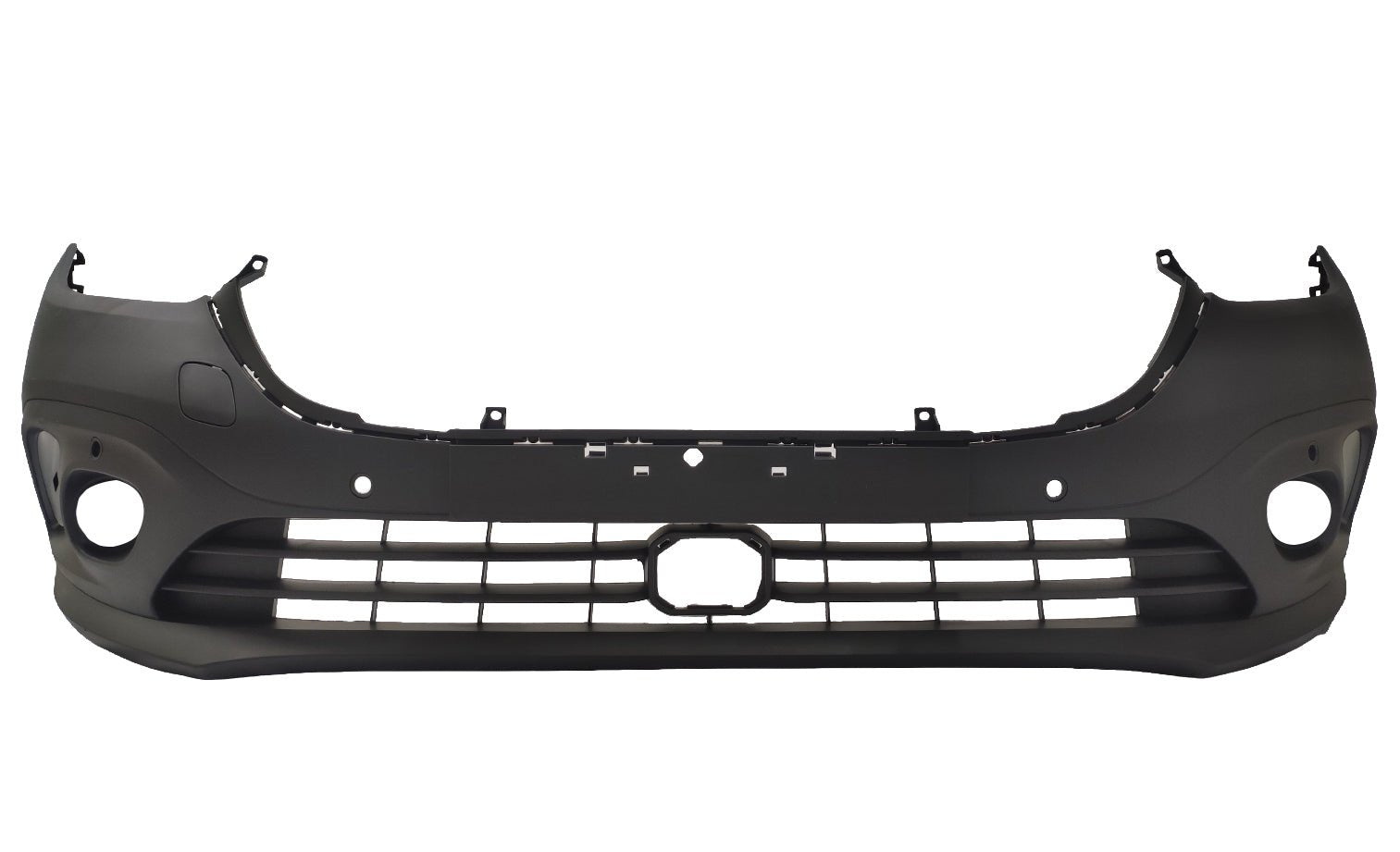 Paraurti Anteriore Nero Con Tappo Gancio Traino Con Fendinebbia Con Parkassist (6 Portasensori) - Mercedes - Citan Van 2021 - OE A4208851901 - Carrozzeria Truck