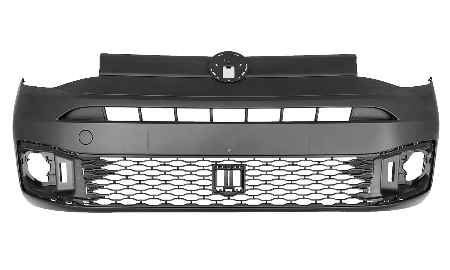 Paraurti Anteriore Nero Con Tappo Gancio Traino - Volkswagen - Caddy 2020 - OE 2K78072179B9 - Carrozzeria Truck