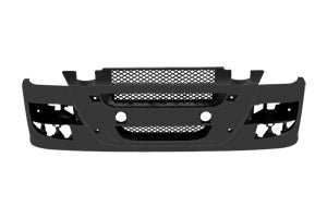 PARAURTI ANTERIORE S/ FORO RADAR NERO (IC575) PER IVECO STRALIS 2007 | AD/AT oe 504186932 - Carrozzeria Truck