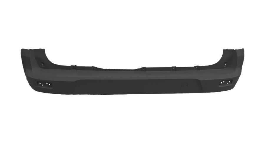 Paraurti Posteriore Nero Con 6 Tracce Sensori Con Tappo Gancio Traino - Ford - Transit Connect 2018 - OE 2374035 - 2330586 - Carrozzeria Truck
