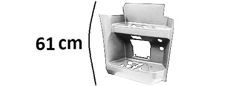 Pedana Destra Cabina Stretta Alta Smalto Bianco Db9147 - Mercedes - Actros MP4 Cabina Stretta - OE A9616663301 - A9616662503 - 9616663301 - 9616662503 - Carrozzeria Truck
