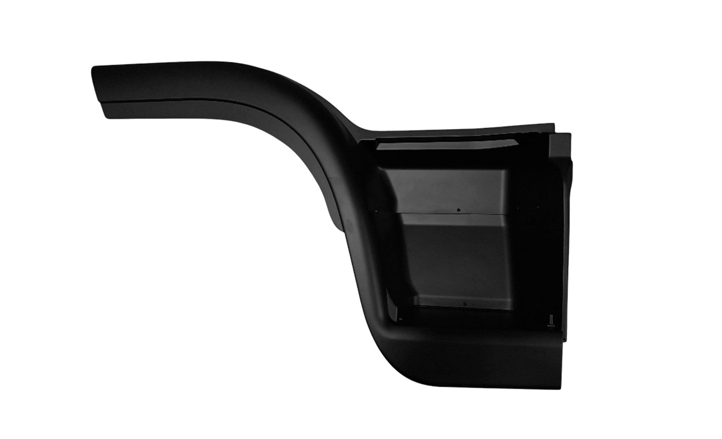 Pedana Destra Con Profilo Passaruota Nera - Iveco - Eurocargo Tector 130E24/180E28 - OE 504054940 - 504059309 - Carrozzeria Truck
